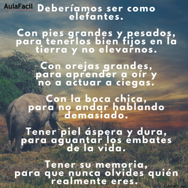 PensamientoPositivo ComoElefante AulaFacil