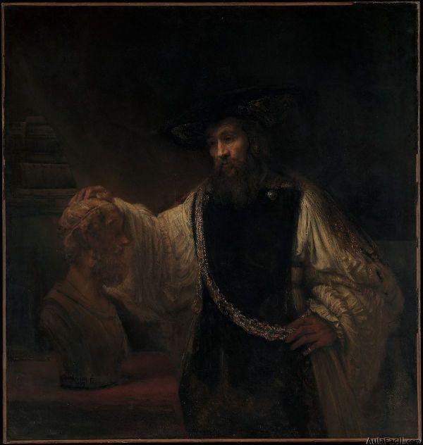 Aristoteles contemplando el busto de Homero Rembrandt