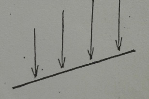 Organización desde una línea oblicua diagonal o recta