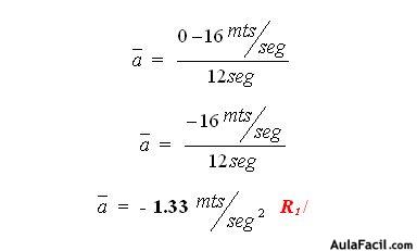 aceleración y distancia