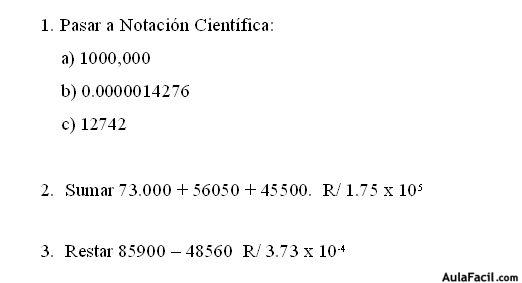 notación científica