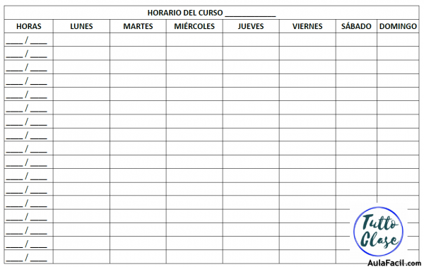 HORARIO