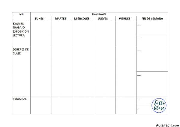 PLAN SEMANAL