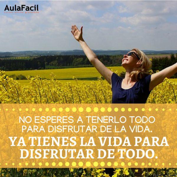 PensamientoPositivo DisfrutarLaVida AulaFacil