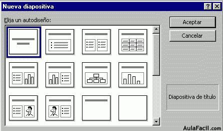 utilice diapositivas