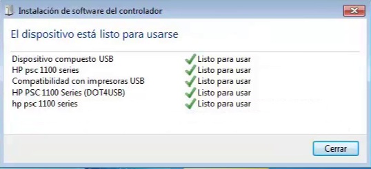 Drivers instalados