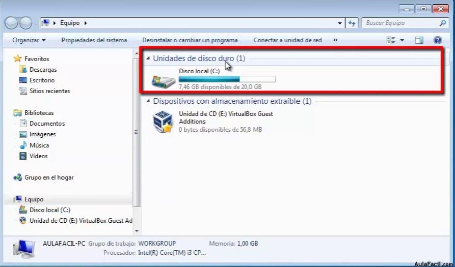 Práctica: Mostrar particiones ocultas usando administrador de disco - Windows 7 - Intermedio 】