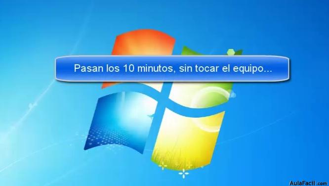Inactividad durante 10 minutos