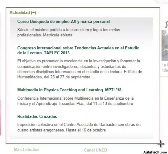 Captura Actualidad UNED