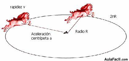 aceleración centrípeta