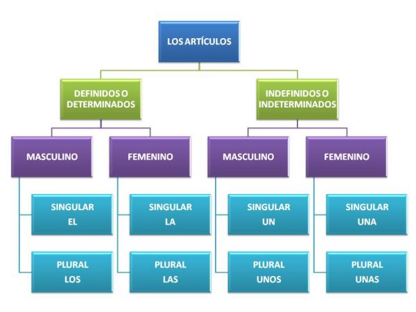 CLASIFICACIÓN DE LOS ARTÍCULOS EN EL IDIOMA ESPAÑOL