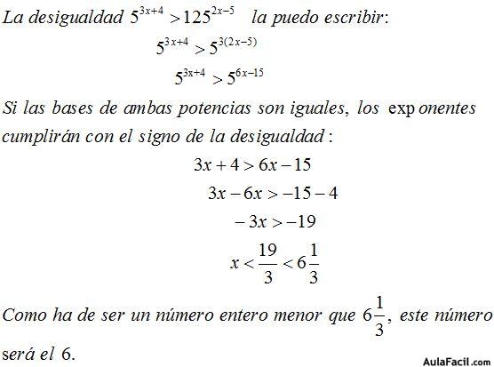 inecuaciones