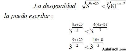 inecuaciones