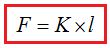 Fórmula de la Ley de Hooke
