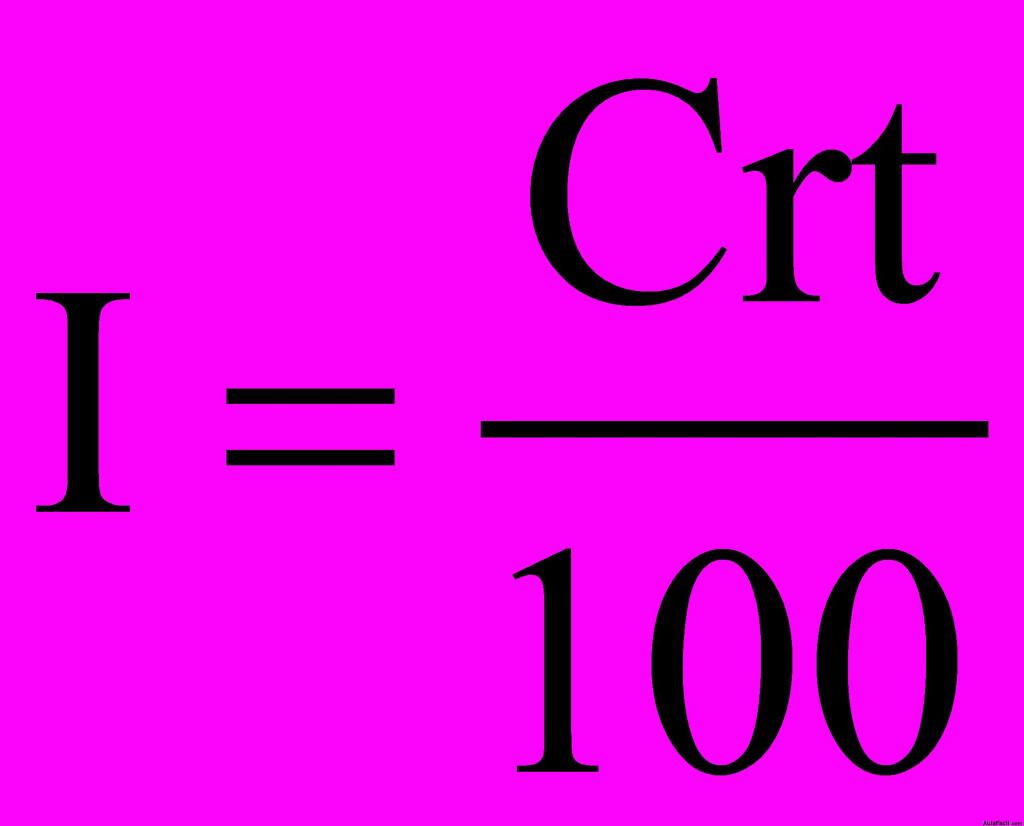 Calcular intereses fórmula