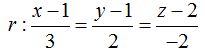 ecuación de la recta: