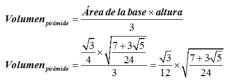 Volúmen del Icosaedro