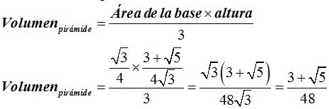 FÓRMULA DEL VOLUMEN DEL ICOSAEDRO