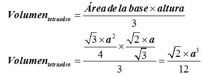 Área de la base X altura