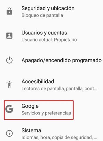 encontrar mi dispositivo servicios de google