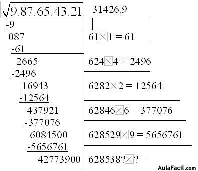 Cómo calcular una raíz cuadrada sin calculadora paso a paso. Ejercicios.