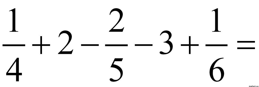 OPERACIONES ARITMÉTICAS CON UNA O MÁS FRACCIONES