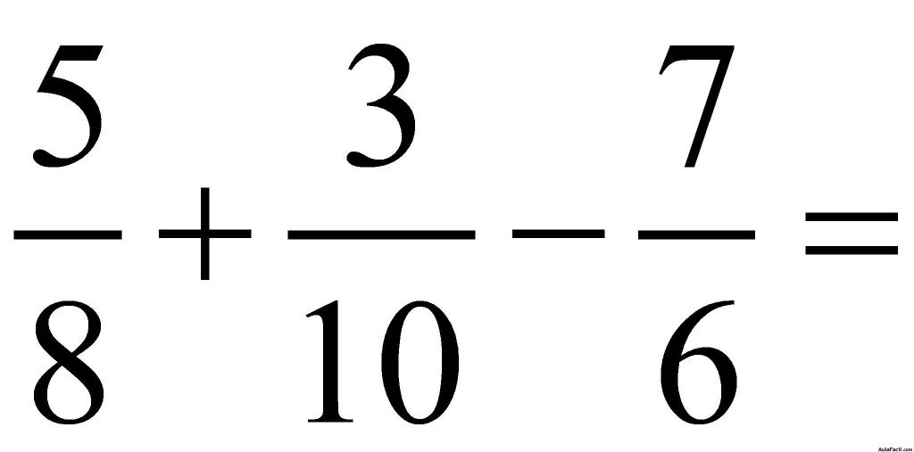 SUMAR Y RESTAR FRACCIONES CON DENOMINADORES DIFERENTES: