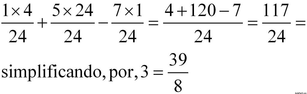 OPERACIONES ARITMÉTICAS CON UNA O MÁS FRACCIONES