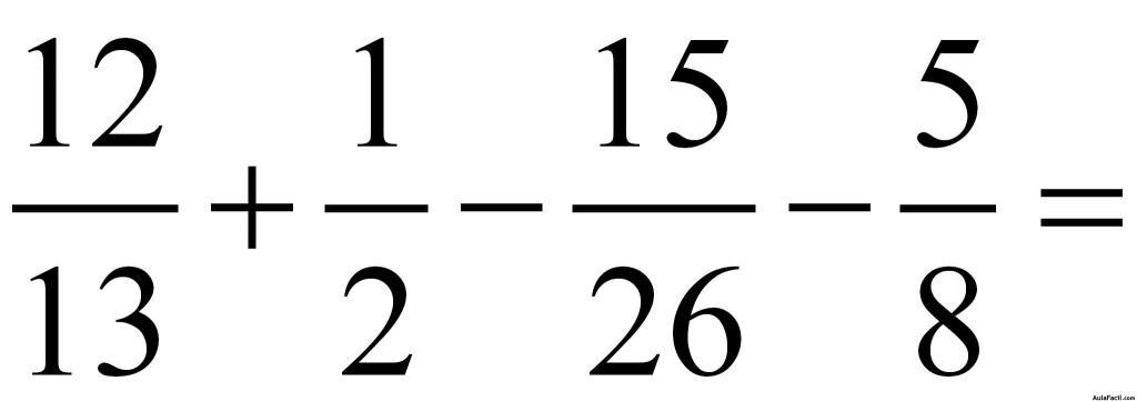 SUMAR Y RESTAR FRACCIONES CON DENOMINADORES DIFERENTES: