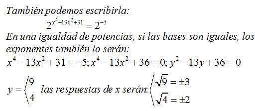 Ecuaciones Bicuadras