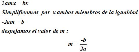 COORDENADAS DEL VÉRTICE DE UNA PARÁBOLA ENUNCIADA EN LA FORMA GENERAL