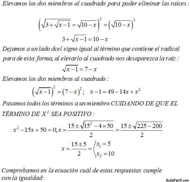 Ecuaciones de Segundo Grado