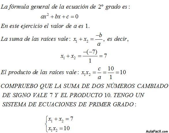 Ecuaciones de Segundo Grado