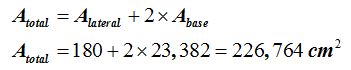 area total