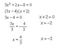 Ecuaciones cuadraticas