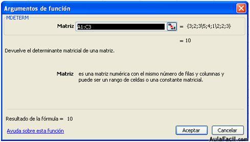 matrices y determinantes