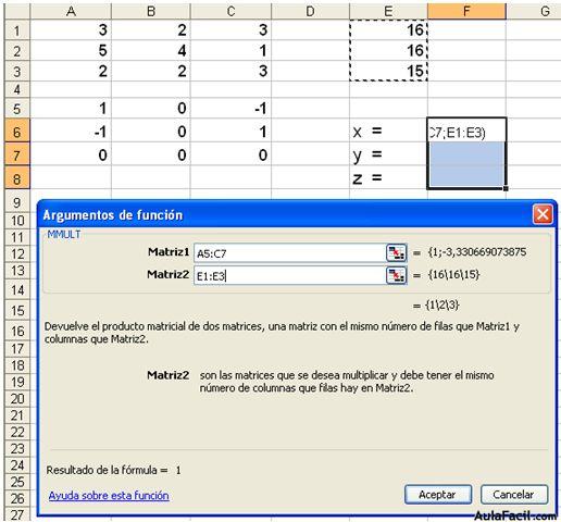 matrices y determinantes