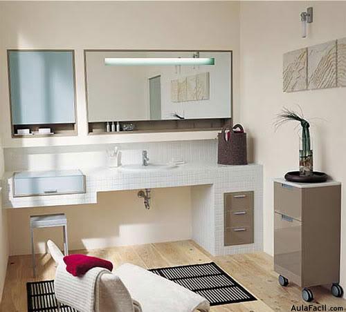 baño beige 