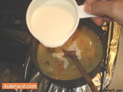 sopa de queso y cebolla