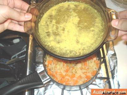 Pilaf de arroz con zanahorias