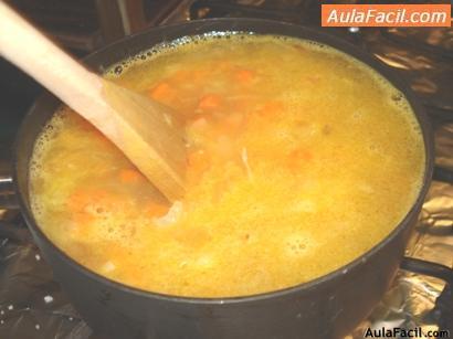 Pilaf de arroz con zanahorias