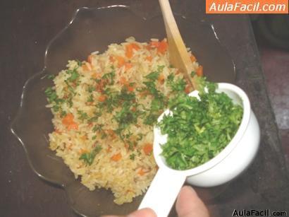 Pilaf de arroz con zanahorias