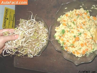 Pilaf de arroz con zanahorias