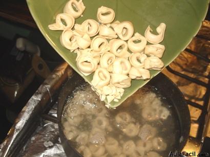 Tortellini con Dip de Rábano