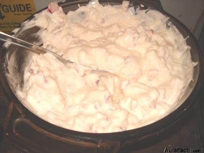 Tortellini con Dip de Rábano