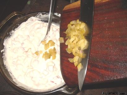 Tortellini con Dip de Rábano