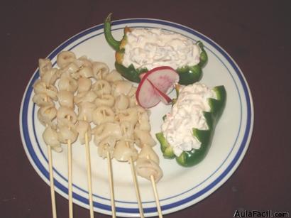 Tortellini con Dip de Rábano