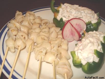 Tortellini con Dip de Rábano