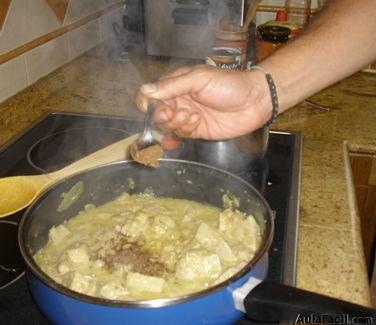 Pescado al curry