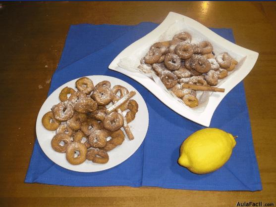 Rosquillas de azúcar y canela